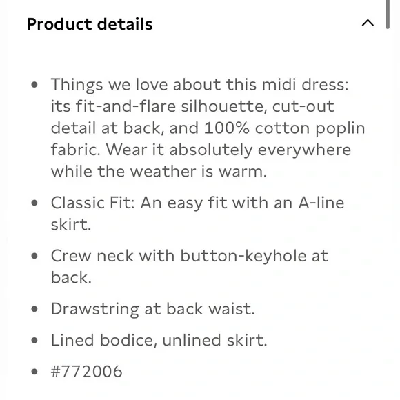 BANANA REPUBLIC COTTON POPLIN CUT-OUT MIDI DRESS - Picture 8 of 10